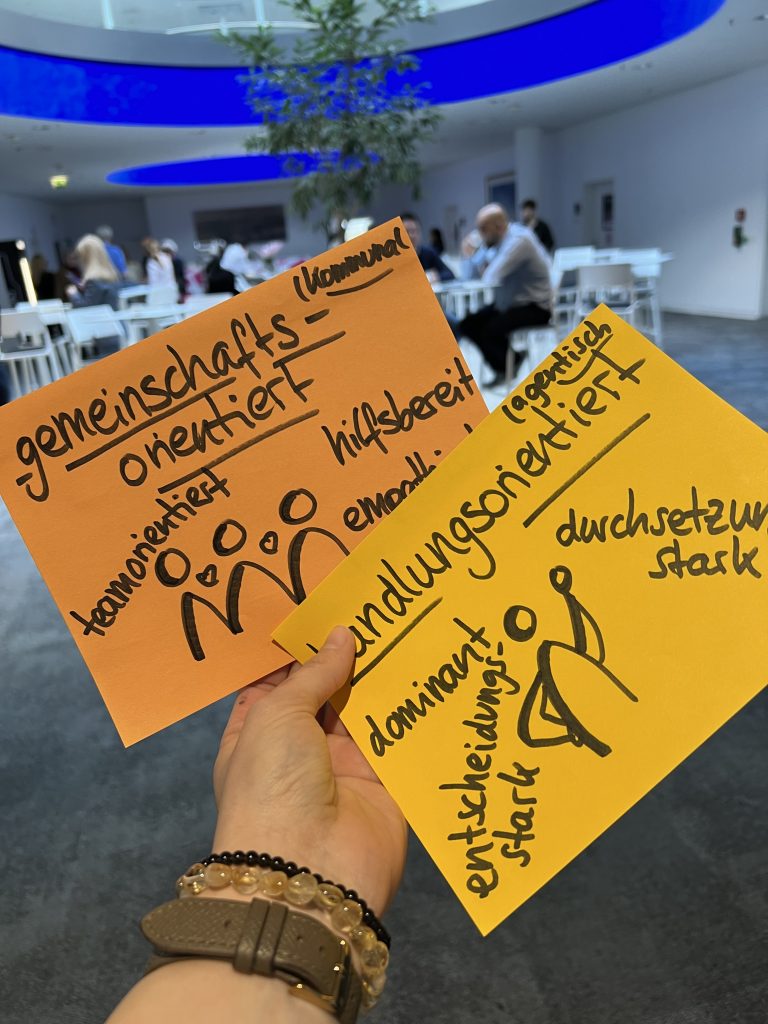 Karten zum Thema Führung - zwischen Handlung und Gemeinschaft